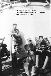 COLO JEUNE FRANCE 1953 traversee en bateau 2